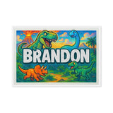 Don Name Art - Dinosaur Adventure personalized wall print for kids