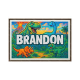 Don Name Art - Dinosaur Adventure personalized wall print for kids