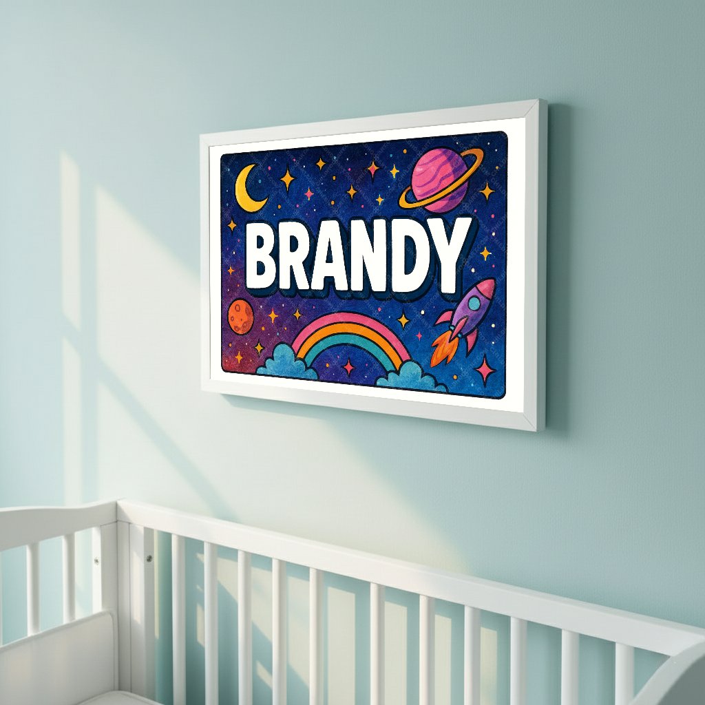 Personalized space name art for Brandy