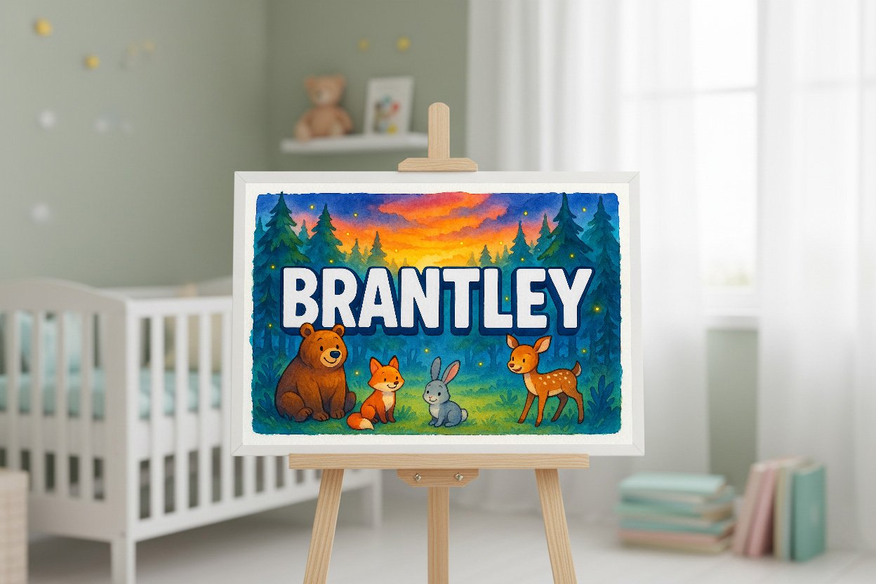 Personalized name art for Brantley