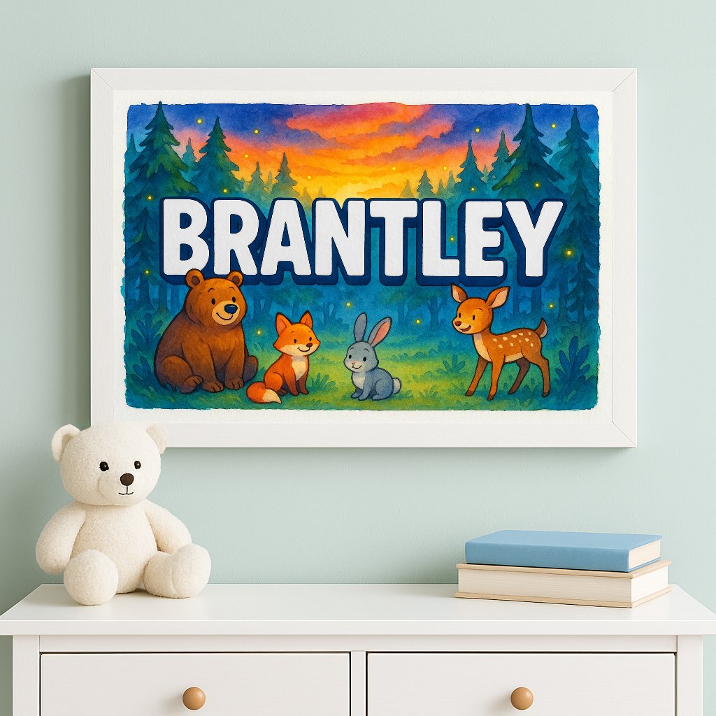 Personalized name art for Brantley