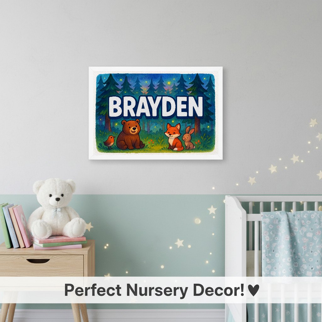 Personalized name art for Brayden