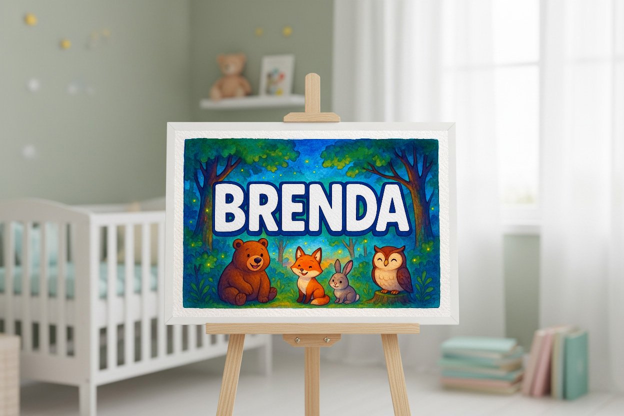 Personalized name art for Brenda