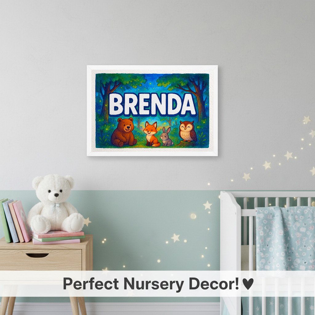 Personalized name art for Brenda