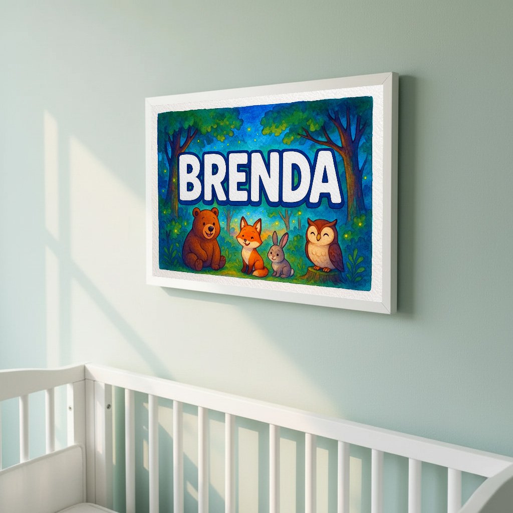 Personalized name art for Brenda