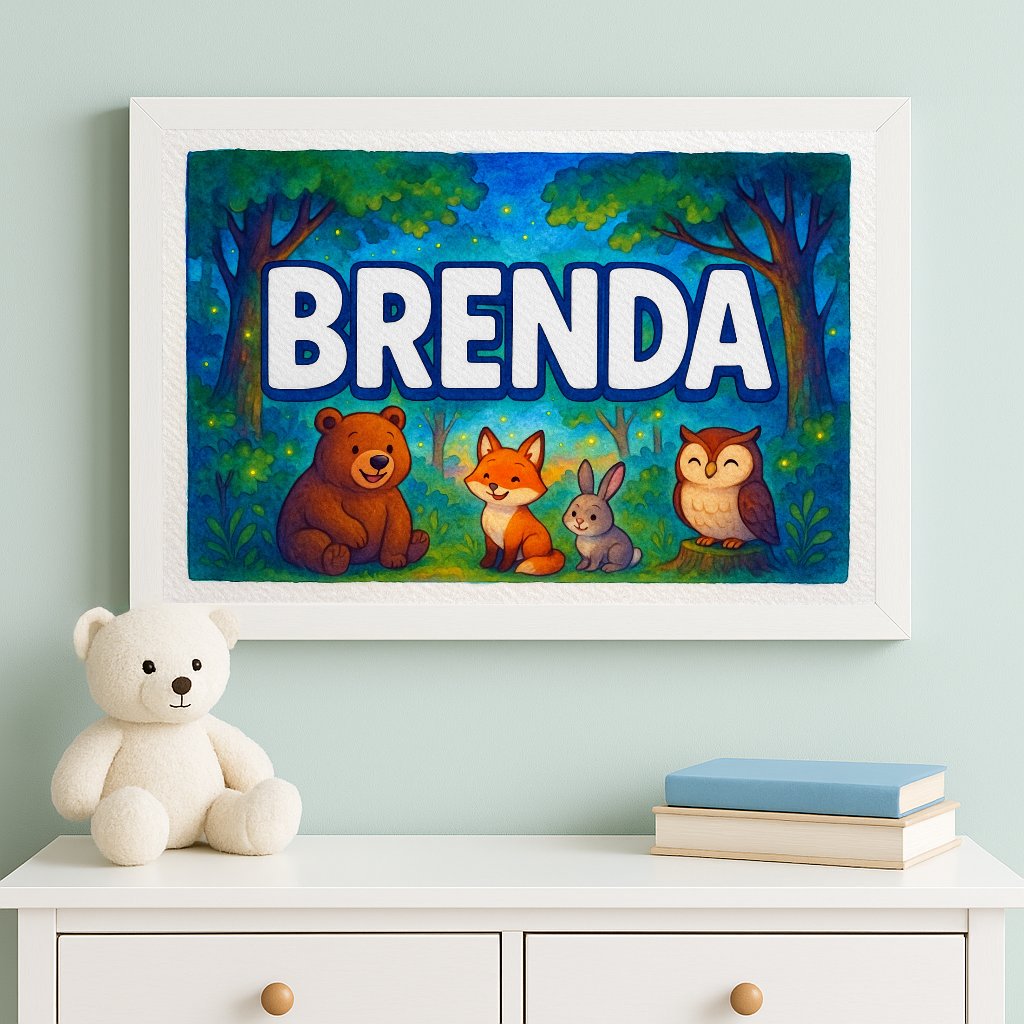 Personalized name art for Brenda