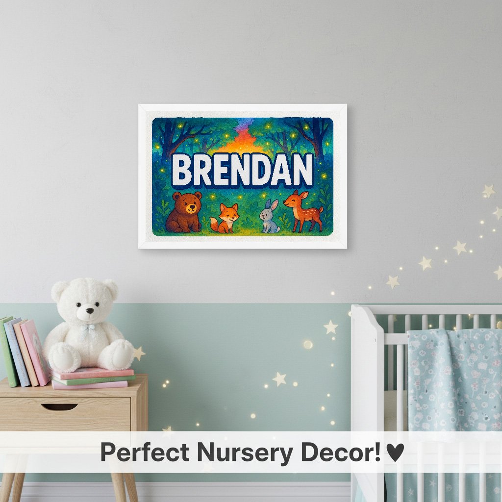 Personalized name art for Brendan