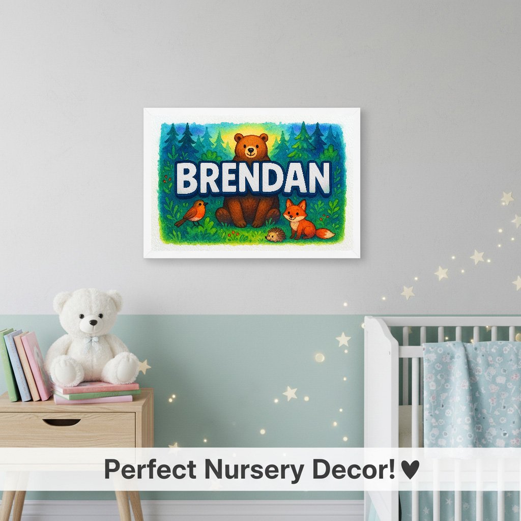 Personalized name art for Brendan