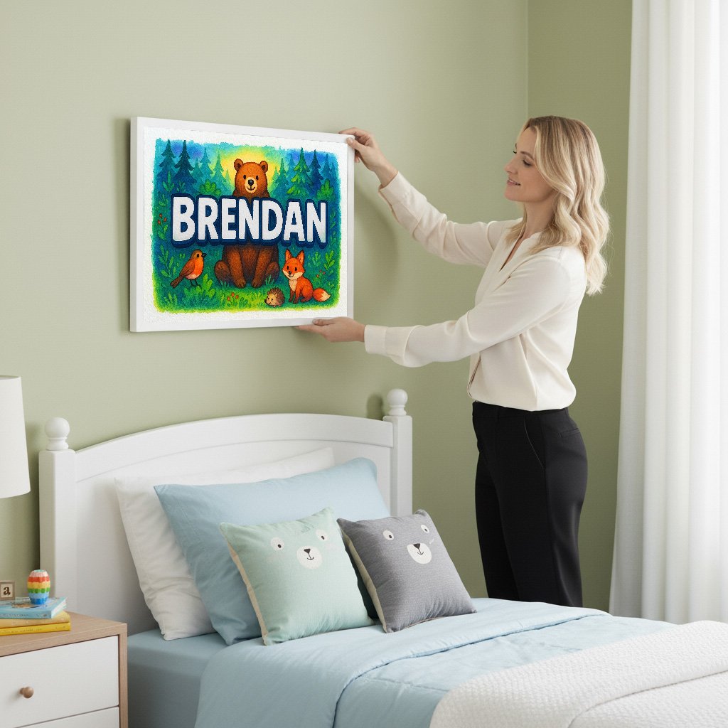 Personalized name art for Brendan