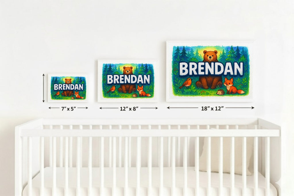 Personalized name art for Brendan