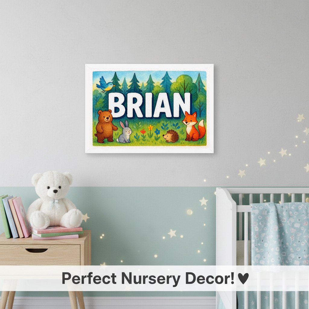 Personalized name art for Brian