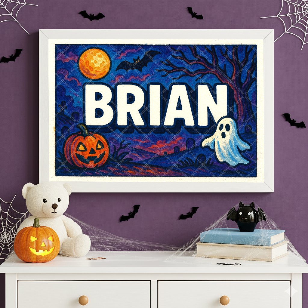 Personalized name art for Brian