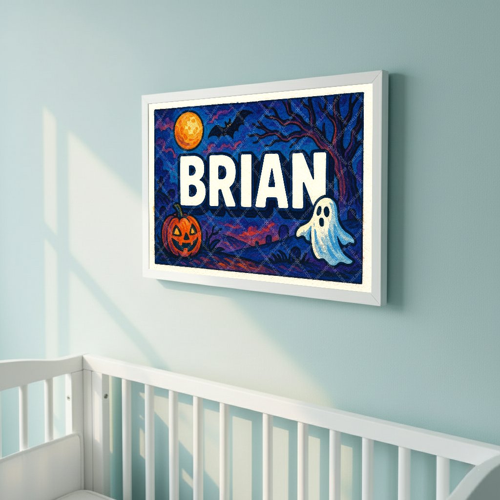 Personalized name art for Brian