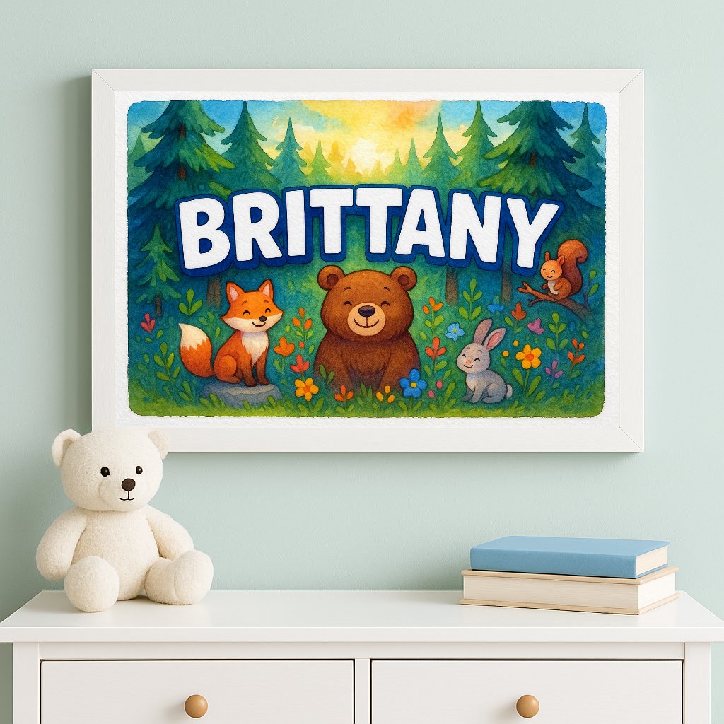 Personalized name art for Brittany
