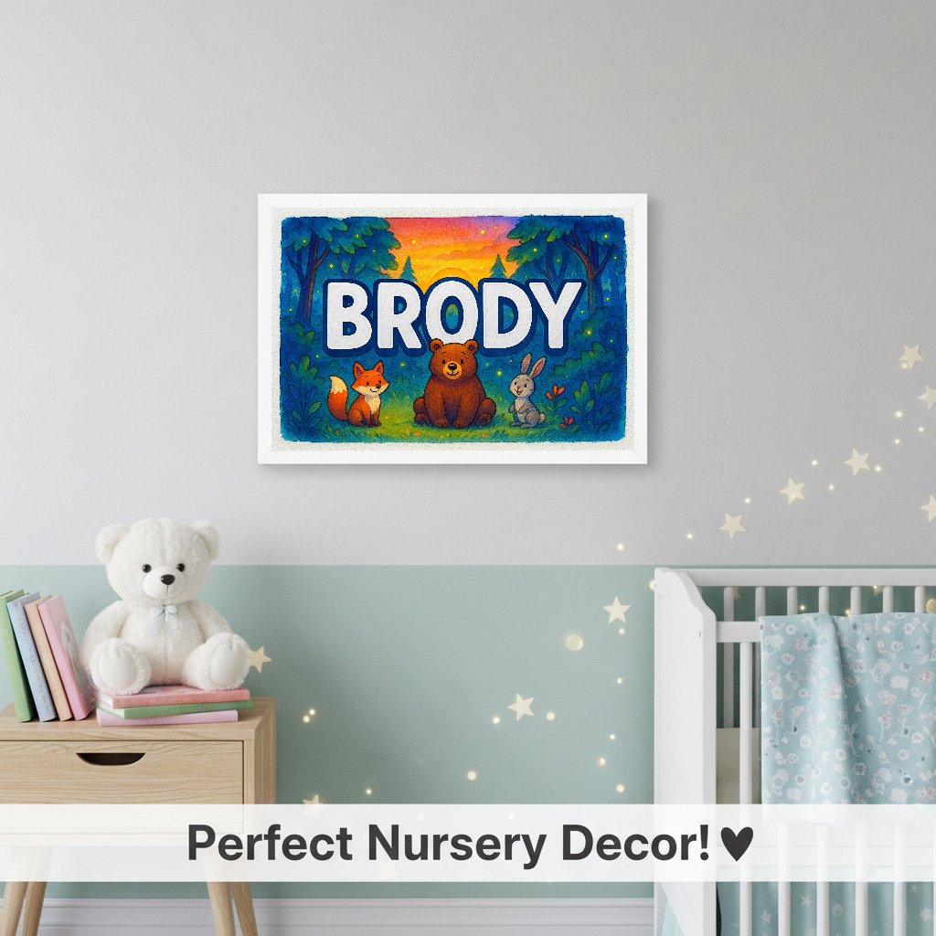 Personalized name art for Brody