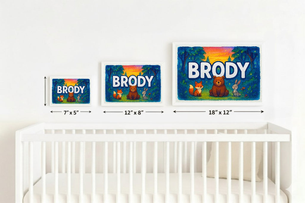 Personalized name art for Brody