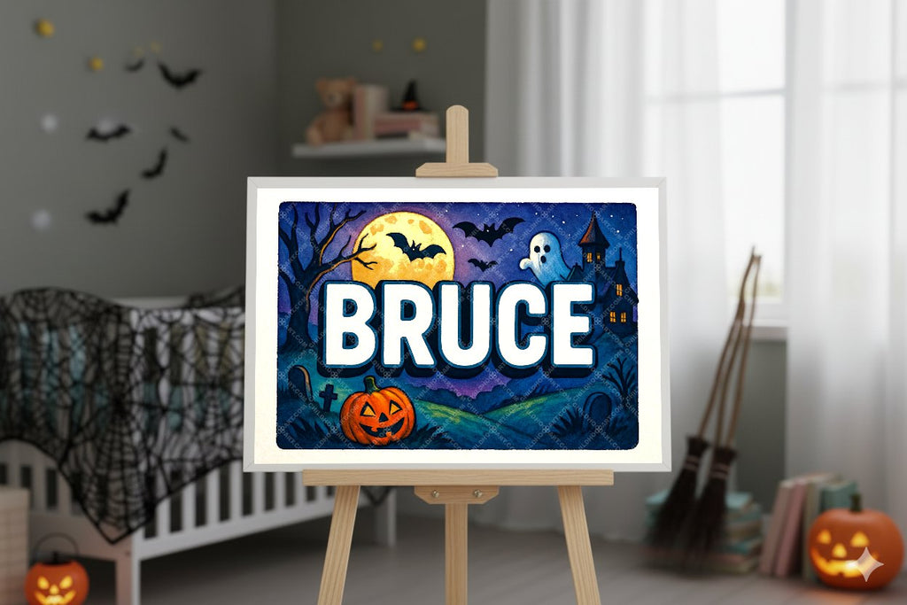 Personalized name art for Bruce