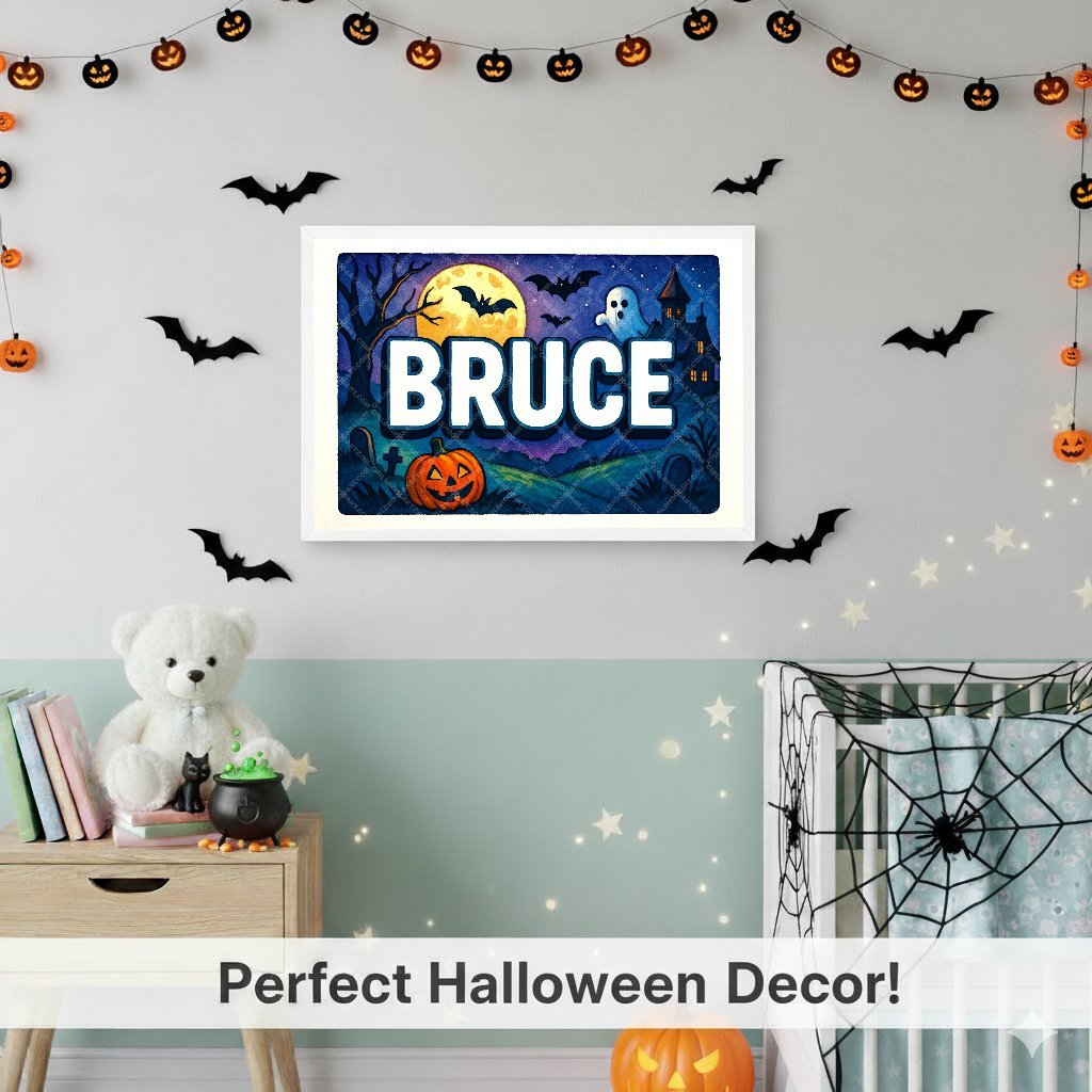 Personalized name art for Bruce