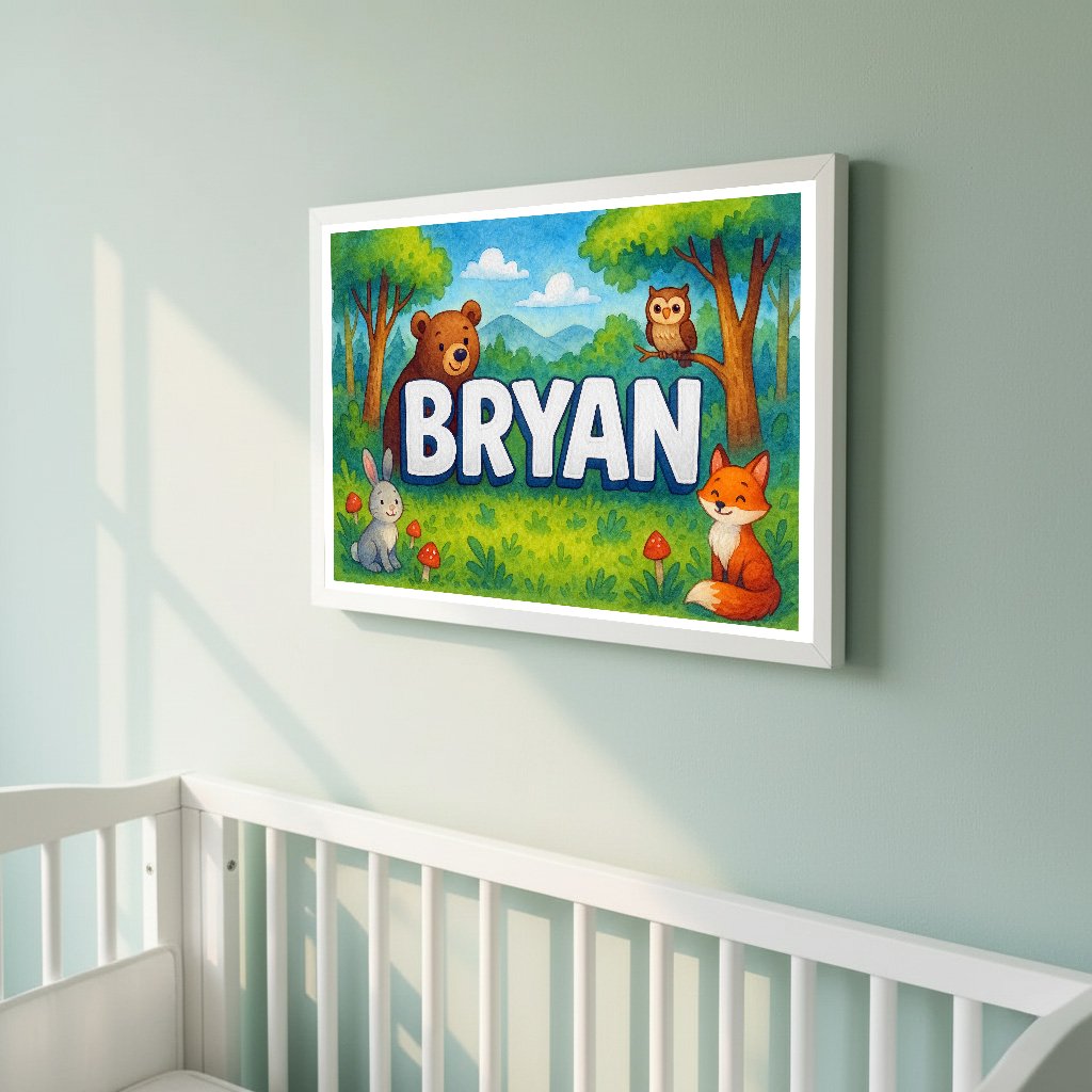 Personalized name art for Bryan