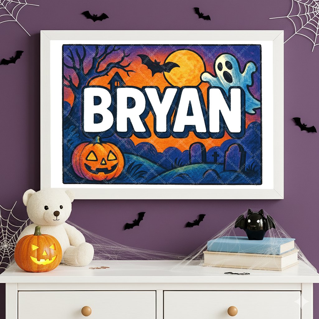 Personalized name art for Bryan
