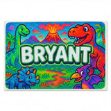Bryant Name Art - Dinosaur Adventure personalized wall print for kids