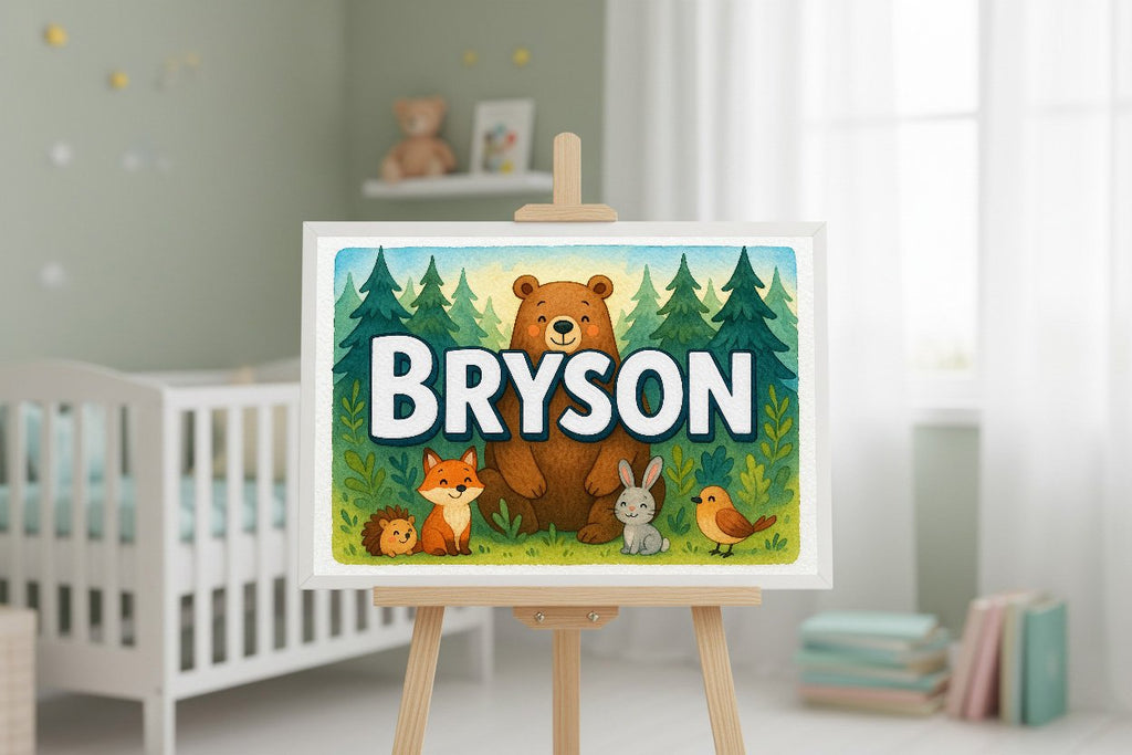 Personalized name art for Bryson