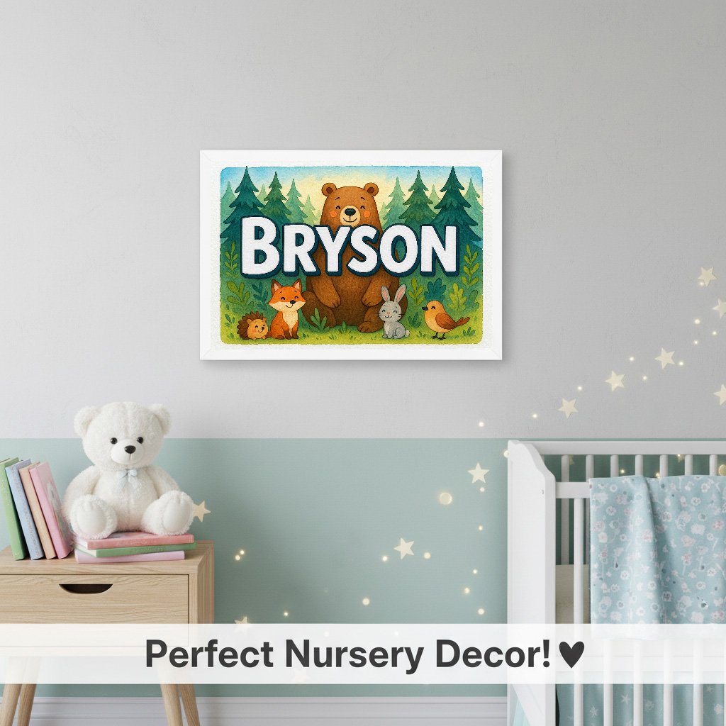 Personalized name art for Bryson