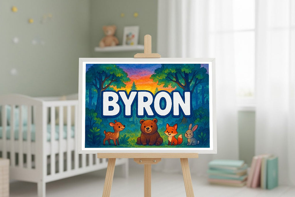 Personalized name art for Byron