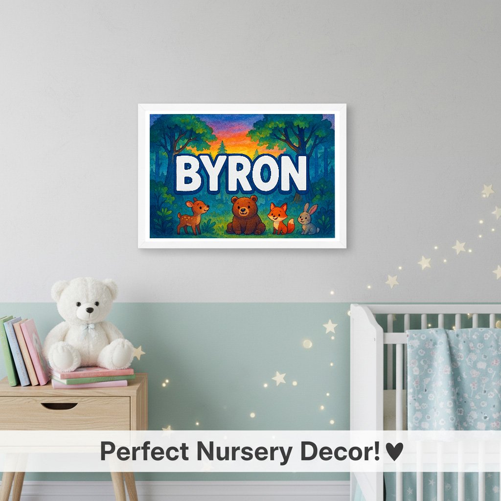 Personalized name art for Byron