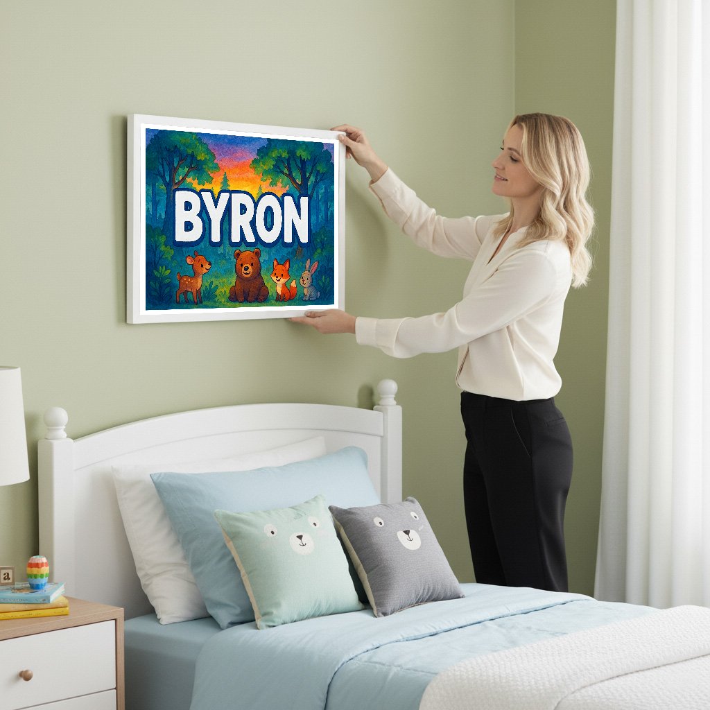 Personalized name art for Byron