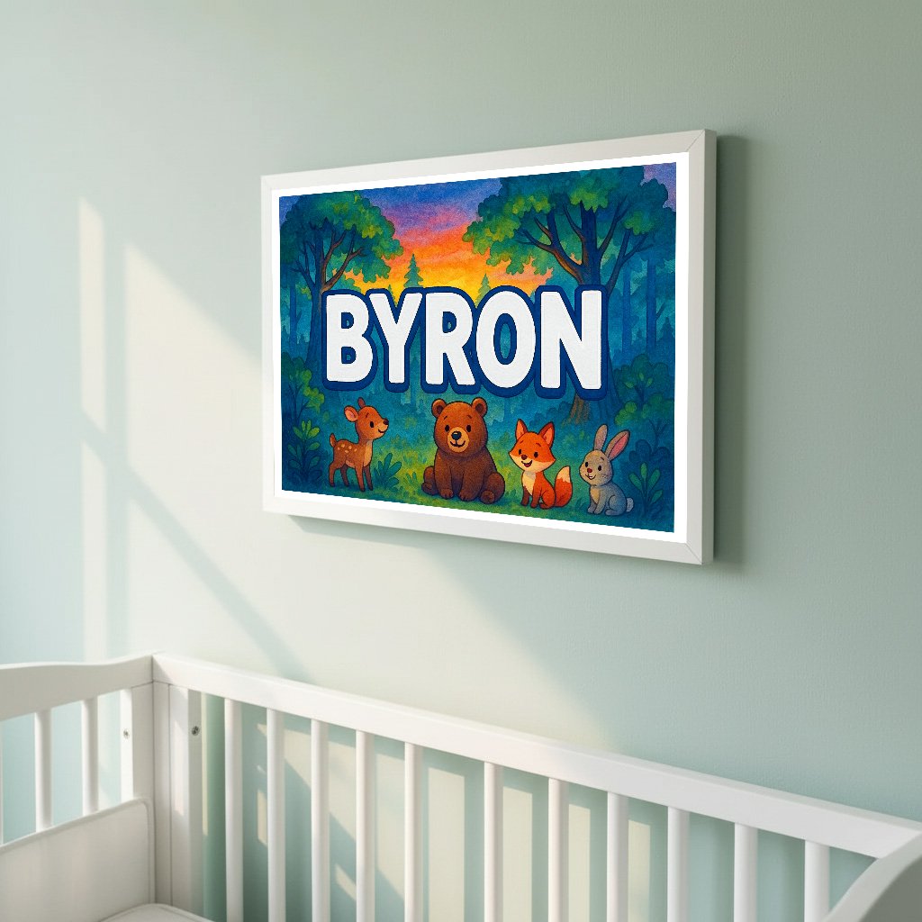 Personalized name art for Byron