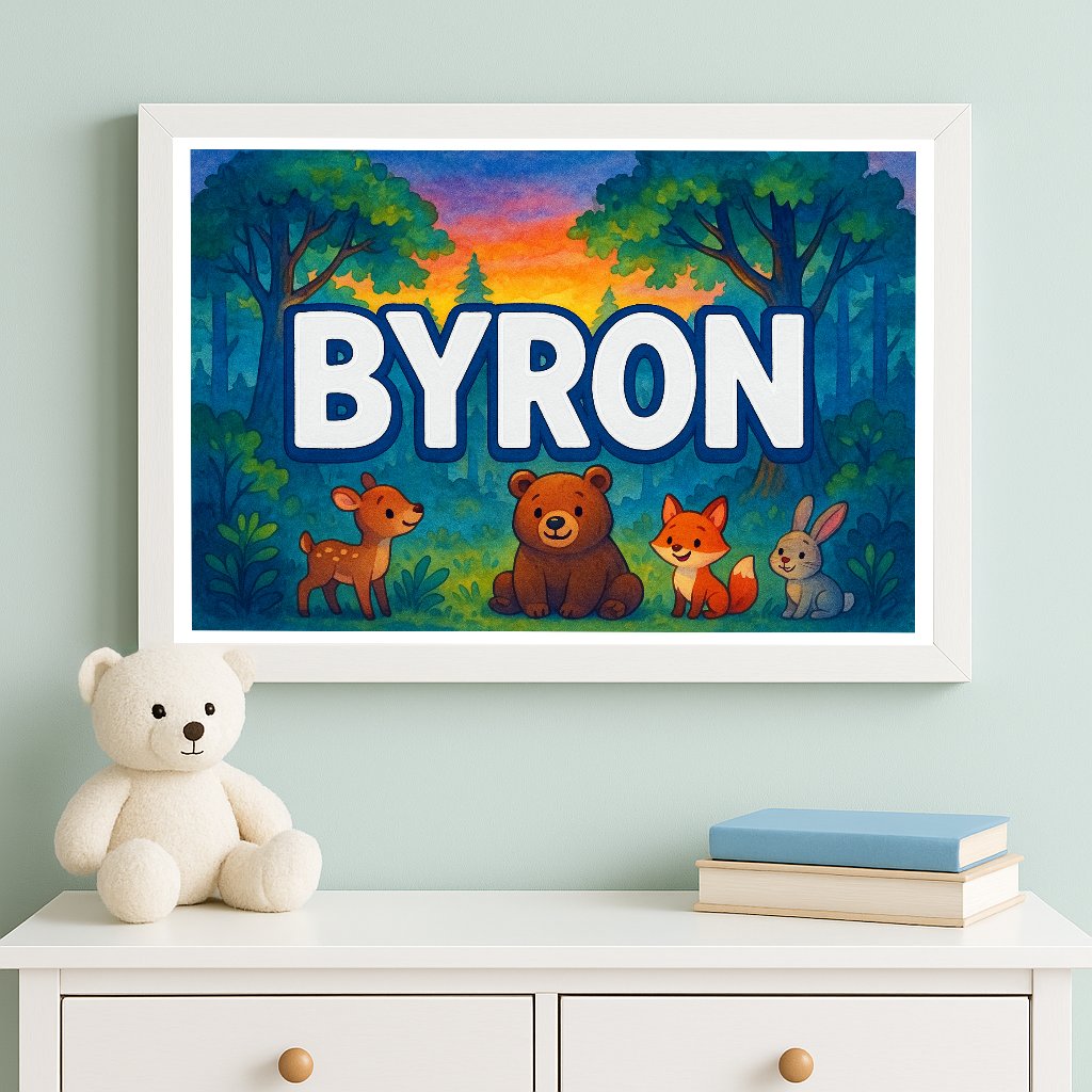 Personalized name art for Byron