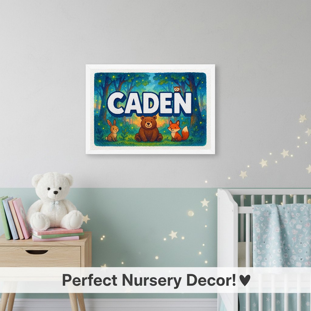 Personalized name art for Caden