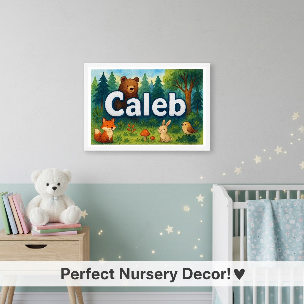 Personalized name art for Caleb