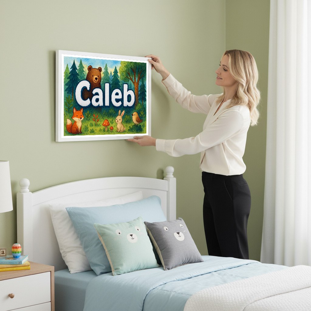 Personalized name art for Caleb