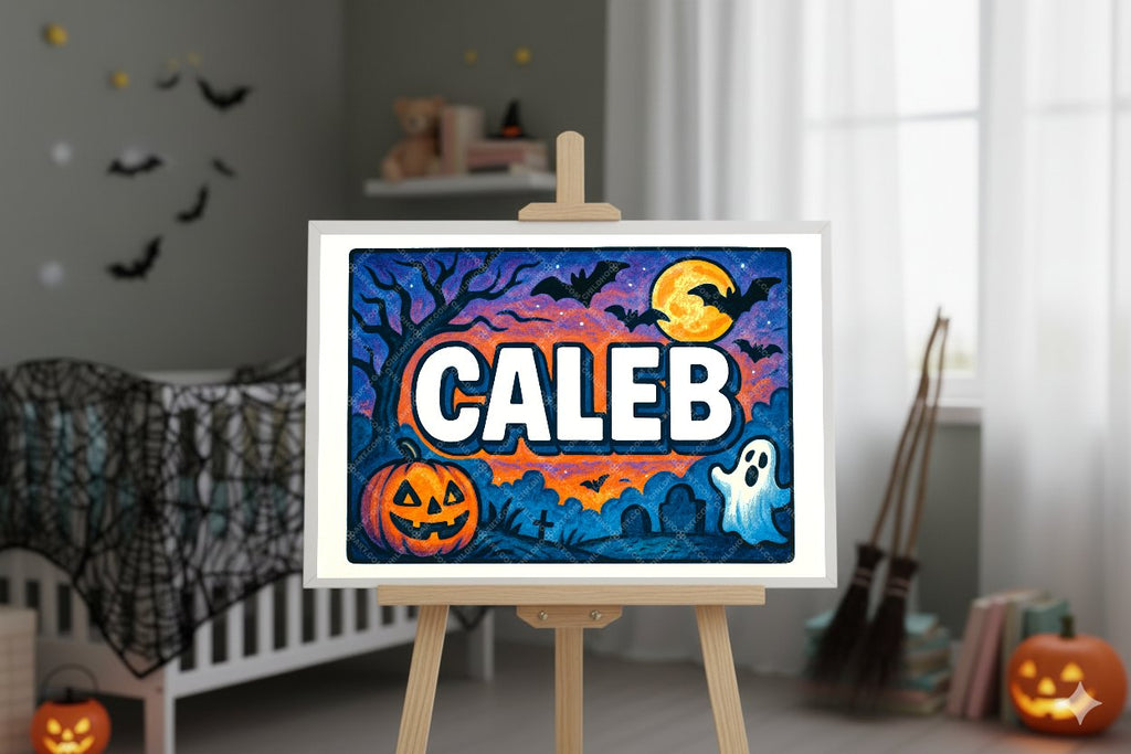 Personalized name art for Caleb
