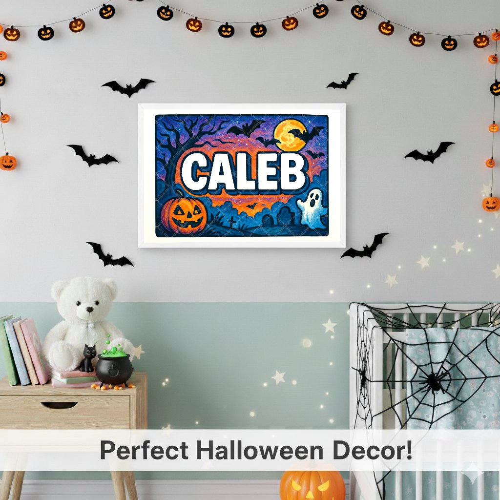 Personalized name art for Caleb