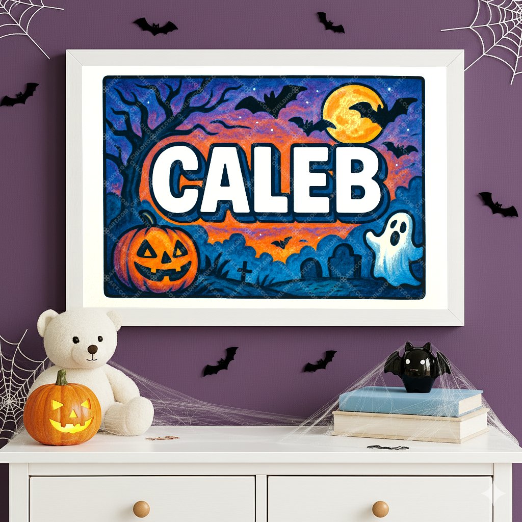 Personalized name art for Caleb