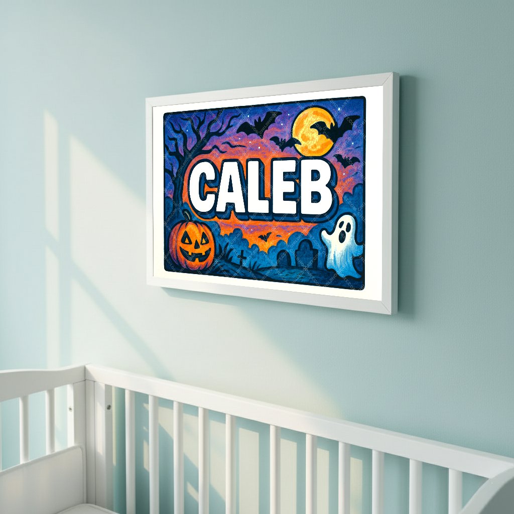 Personalized name art for Caleb