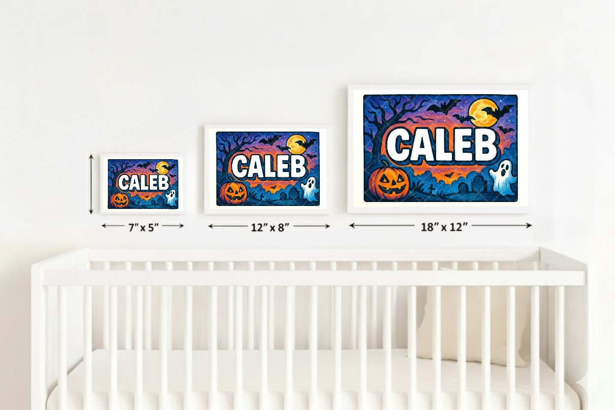 Personalized name art for Caleb