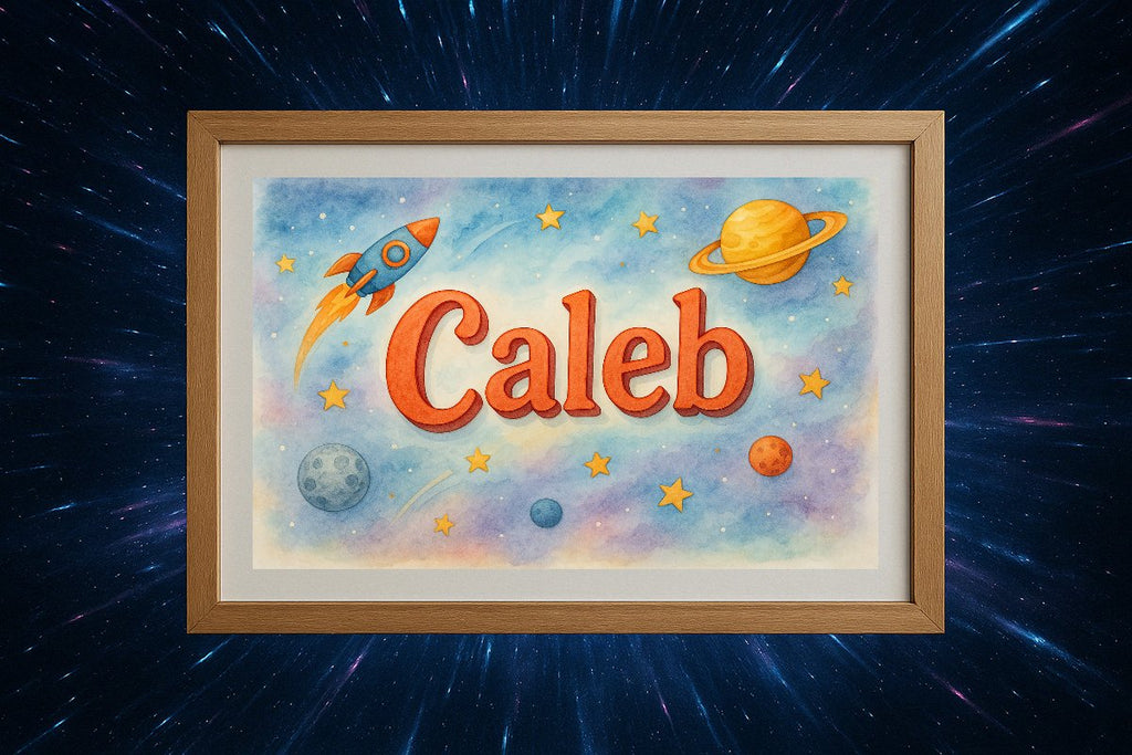 Caleb Personalized Outer Space Art 206