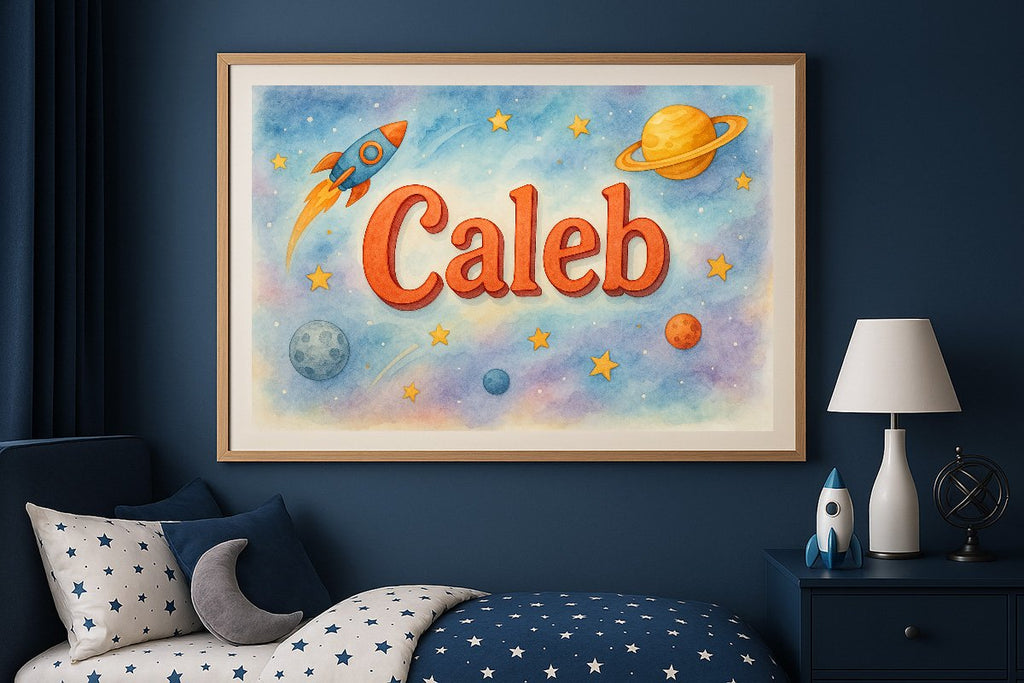Caleb Personalized Outer Space Art 206