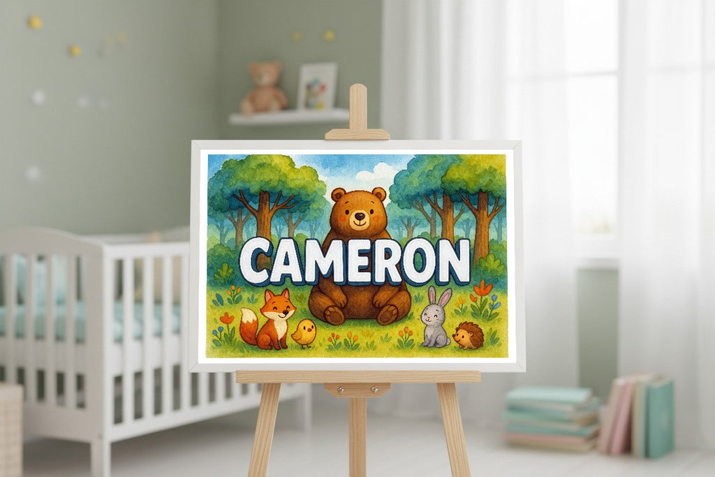 Personalized name art for Cameron
