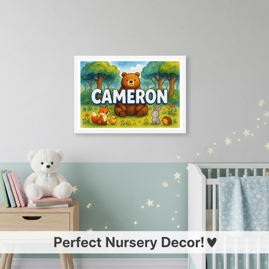 Personalized name art for Cameron