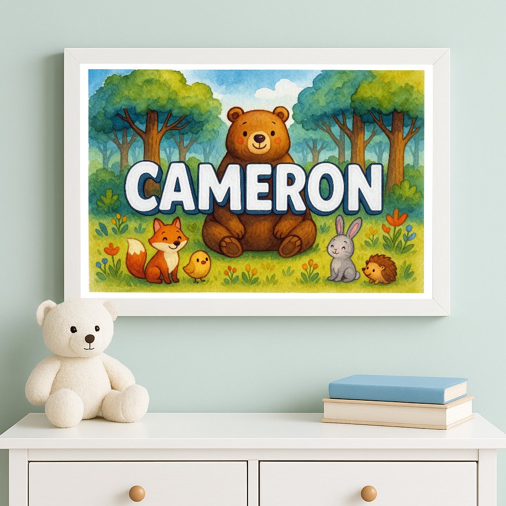 Personalized name art for Cameron