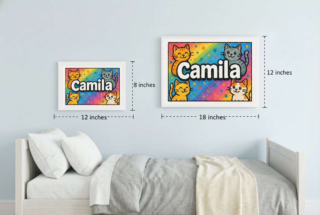 Personalized name art for Camila
