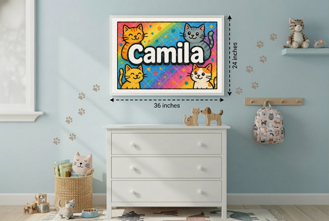 Personalized name art for Camila