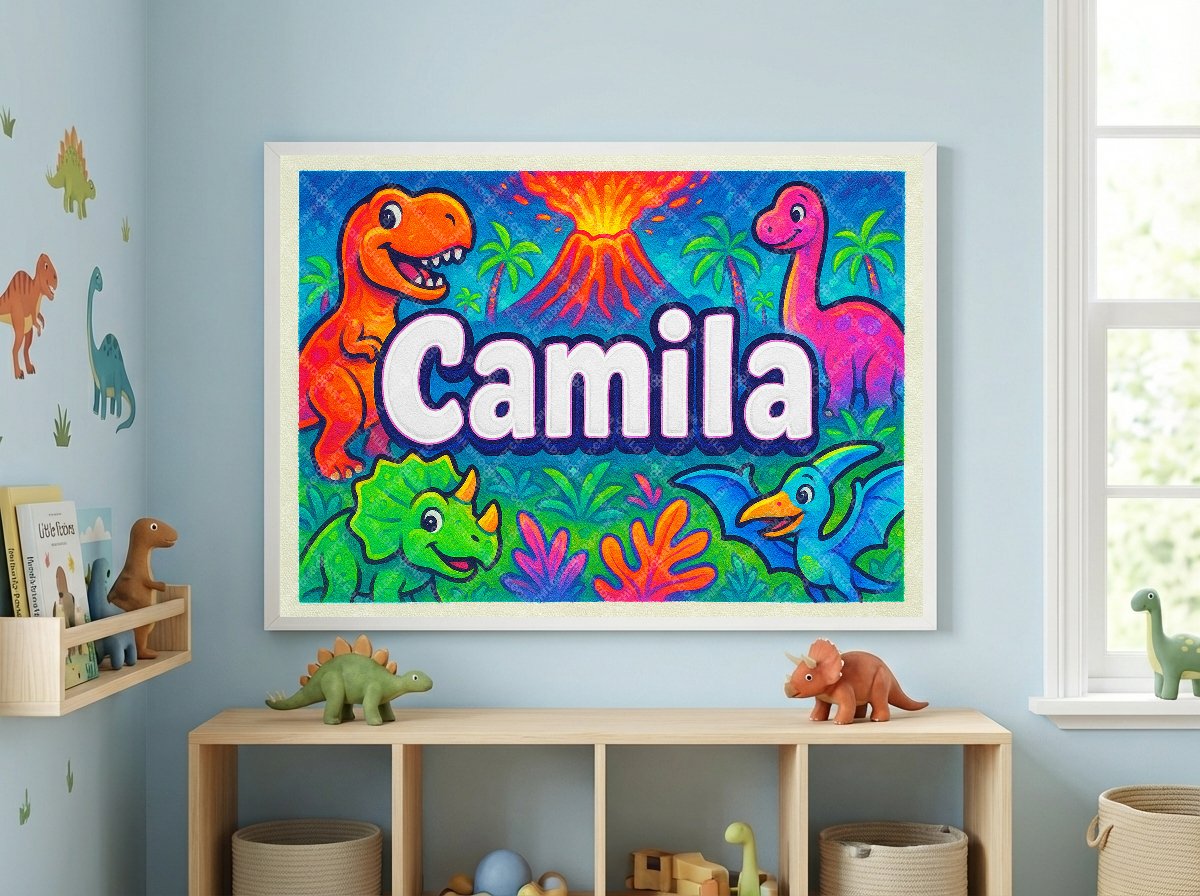 Personalized name art for Camila