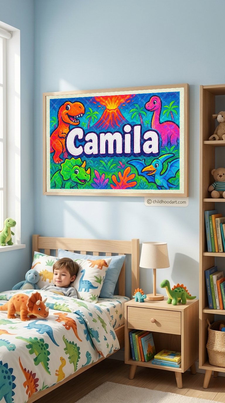Personalized name art for Camila