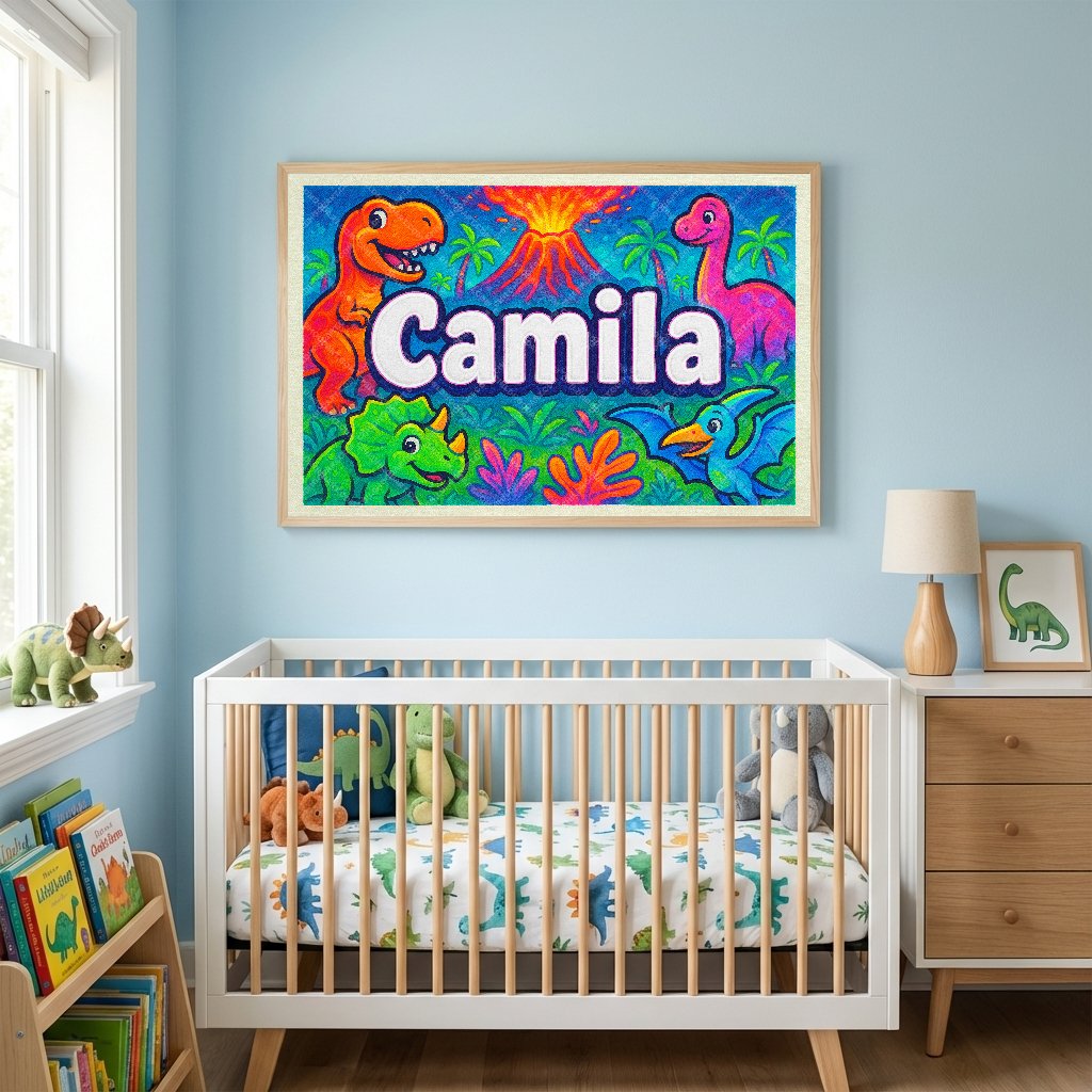 Personalized name art for Camila